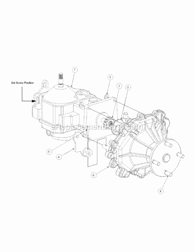 Assembly Pump Right Hand Diagram and Parts List for M48-KHS 53AB5B5M750 Cub Cadet Sprayer